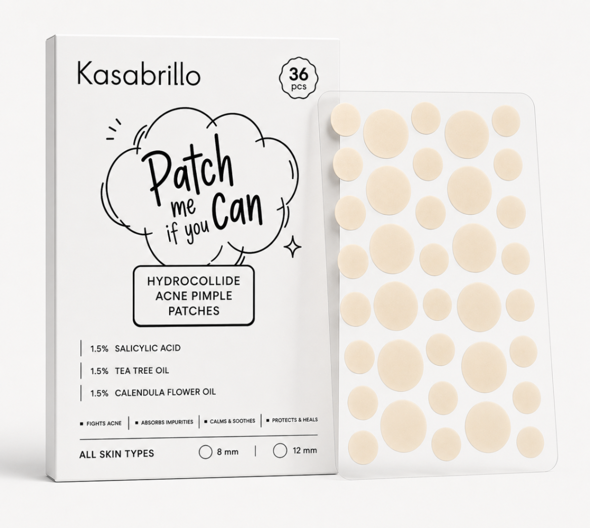 Patch Me If You Can Hydrocolloid Acne Pimple Patches alternate view — Kasabrillo K-Beauty & J-Beauty